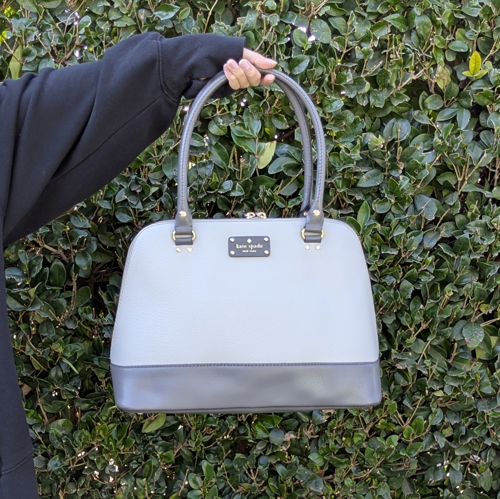 Kate Spade Two Tone Gray Shoulder Bag